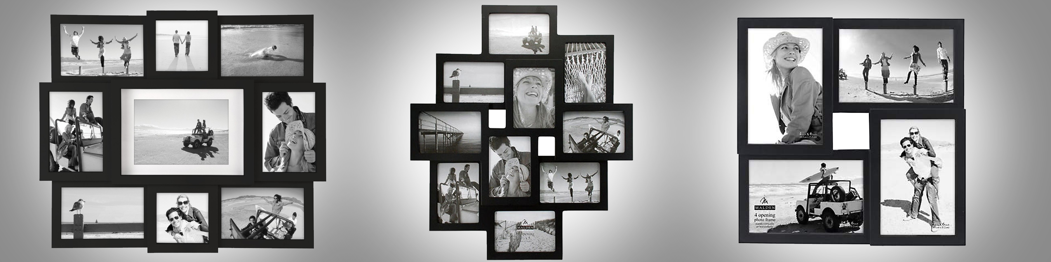 Tradition style black collage frames