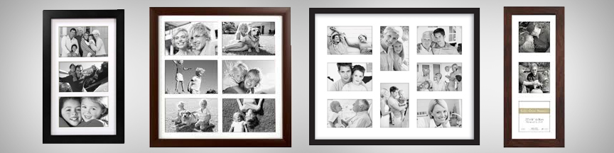 Collage frames with matting