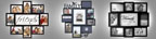 Modern style black collage frames