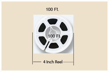 Transfer four inch 100 feet 8mm and 16mm films to digital