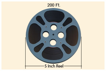 7 Reel (400') 8mm / 16mm Film Transfer