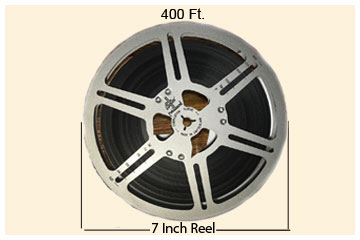 Transfer 7 inch 400 feet 8mm and 16mm films to digital