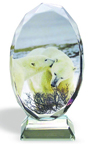 Oval crystal