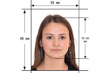 Georgia passport photo size 35mm x 45mm and detail specification