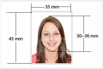 Russian passport and visa photo