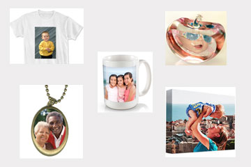 Photo gifts with many choices