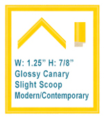 Ready made modern poster frames with yellow glossy color