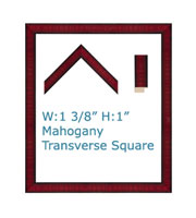 Mahogany Transvers Square, Classic