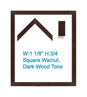 Square Walnut Contemporary Wood Tones